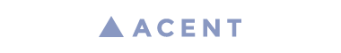 A purple triangle beside the word "ACENT" in capital letters on a white background signifies its importance as part of the Partner Group.